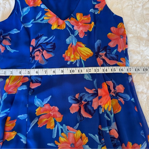 NWOT Floral Sleeveless Lined Dress - Picture 6 of 9